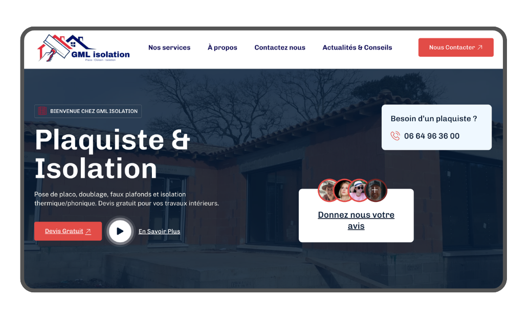Site web GML Isolation