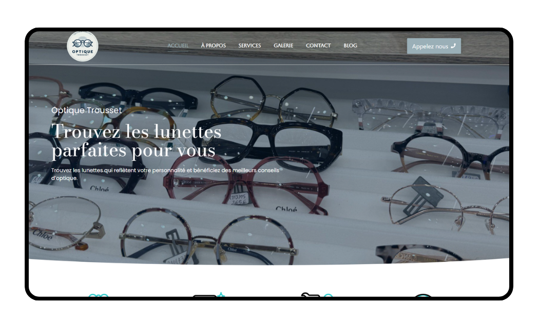 Site web Optique Trousset