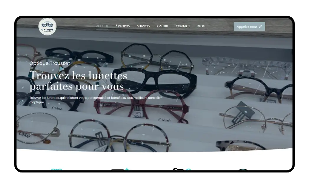Site web Optique Trousset